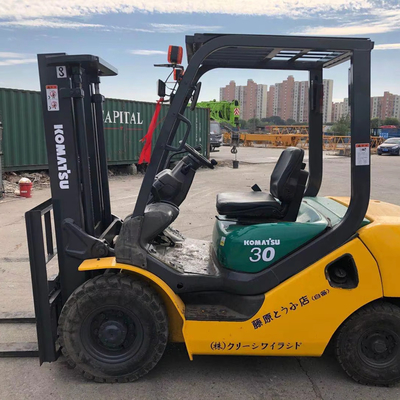 1.6M Fork Width Used Komatsu FD30 3Ton LPG Forklift for Machinery Repair Shops