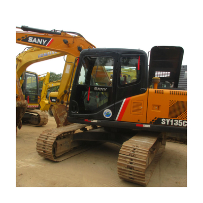 original Hydraulic Used Sany Excavator SY135C 13.5 TONS Crawler Track Machine