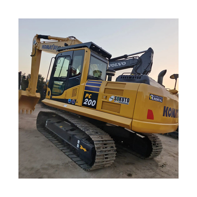 Used KOMATSU PC200-8 Hydraulic Crawler Digger Excavator With 1.2CBM Bucket Capacity