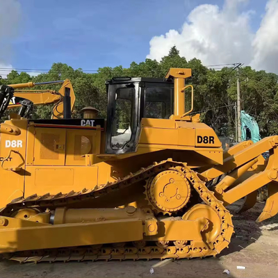 228KW Used CAT D8R Crawler Bulldozer with Good Engine and Original Hydraulic Cylinder