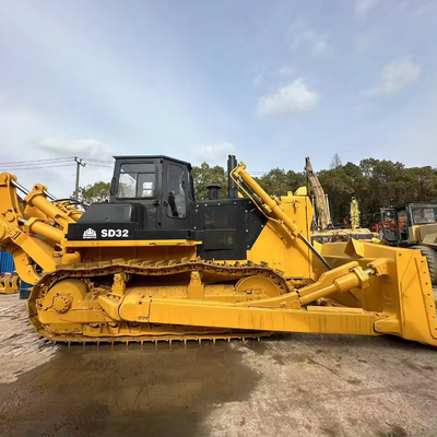 Used SHANTUI SD32 Crawler Bulldozers with ORIGINAL Hydraulic Pump in Shanghai