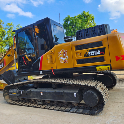 Used Sany SY215C Hydraulic Crawler Excavator in Good Condition with 600 Working Hours