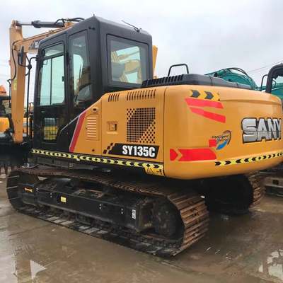Good Condition Sany SY135C Excavator ISUZU Hydraulic Cylinder 0.7CBM Bucket Capacity