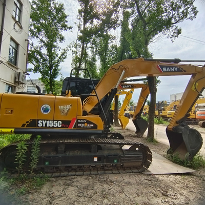 Used Sany SY155H Excavator with ISUZU BB-4BG1TRP Engine and Original Hydraulic Pump