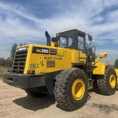 Komatsu SA6D114 Engine Used Komatsu WA380 Wheel Loader With 890 Working Hours