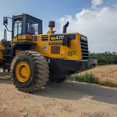8 Tons Rated Load Used Komatsu WA470-3 Wheel Loader For Warehouse Operations