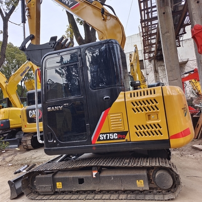 Sany SY75C SY60C Crawler Excavator with 0.65 Bucket Capacity and ISUZU AU-4LE2X Engine