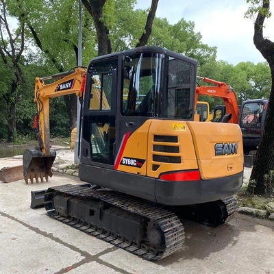 Used SANY SY60C PRO Excavator with Low Oil Consumption High Work Efficiency