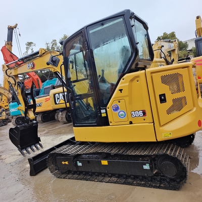 CAT 306 Used Mini Excavator 6 Ton Earth Moving Machine with ORIGINAL Hydraulic Valve