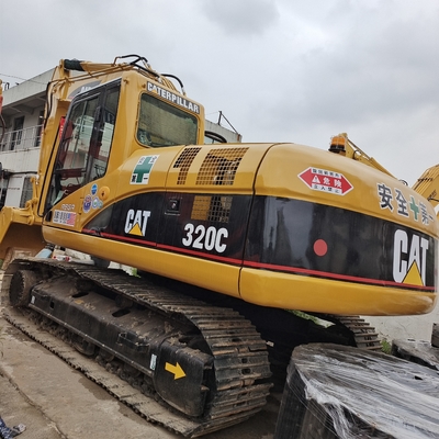 Japan 320C Used Caterpillar Excavator with ORIGINAL Hydraulic Valve in Good Condition