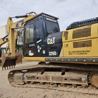 Used Caterpillar 326d Crawler Excavator with Winch Second Hand CAT Large Excavator