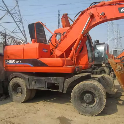 DB58TIS Engine Doosan DH150W-7 Wheel Excavators Original Korea15ton Digger With Parts
