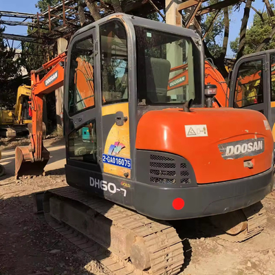 Bucket Capacity 0.2 Used Doosan Mini Excavators DH60-7 in Excellent Condition in Korea