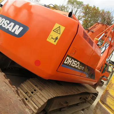 Doosan DH150lc-7 Used Excavator 15 TON Digger with 71KW Power and 1200 Working Hours