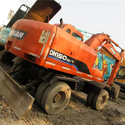 Doosan Excavator Wheel Crawler DH150W-7 DH140 DX 60 Used Excavators in Good Condition