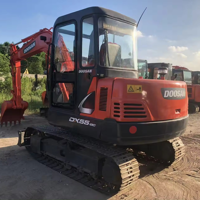 5 Ton 5.5ton Mini Doosan Excavator Used Doosan Dx55 with ORIGINAL Hydraulic Cylinder
