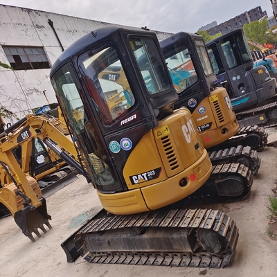 1200 Working Hours Used 303Cr Excavators CAT 303.5E Mini Excavators 3.5Ton with Attachments