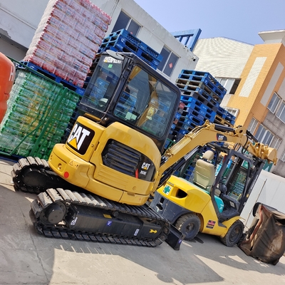Used CAT 303E Mini Excavators 3.5Ton CAT 303.5 303 303C 303Cr Digger with Attachments