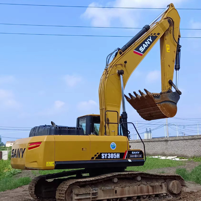 30ton Sany 305 Medium Digger Used Sany 305h Excavator with ORIGINAL Hydraulic Pump