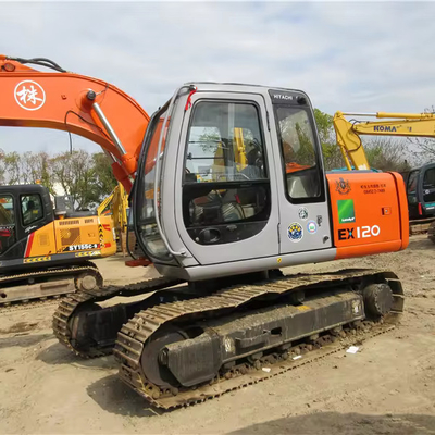 12TONS Used Hitachi EX120-3 Crawler Excavator ZX200-3 ZX200-5 EX120-3 EX200-1 in Shanghai