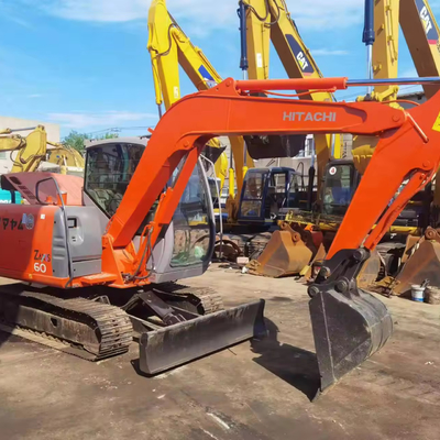 Second Hand Hitachi 55UR Used Track Shoes Mini Excavator and 5960kg Operating Weight
