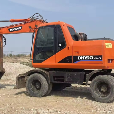 96KW DB58TIS Engine Doosan Excavator Wheel Crawler Dh150w-7 Dh140 Dx 60 Used Excavators