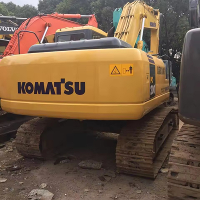 107KW 20 Ton KOMATSU PC200 Used Medium Crawler Excavator with Original Hydraulic Valve