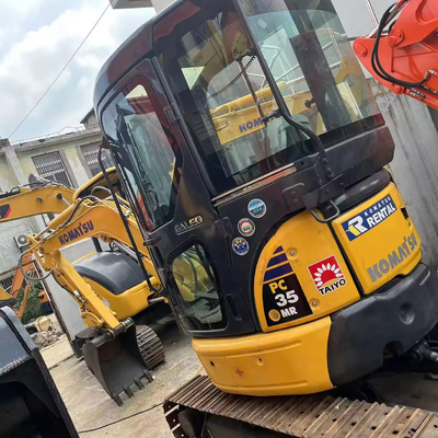 4D88E-6 Engine Komatsu PC35 Excavator Mini Bagger 3500 KG Weight