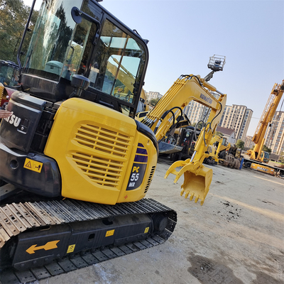Used 5.5TONS Excavator Sale Second Hand PC55 Komatsu Earth Mini Excavator with 28.5KW