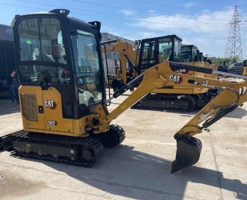 CAT 302cr Hydraulic Crawler Excavator with C1.1 Engine and 0.044cbm Bucket Capacity
