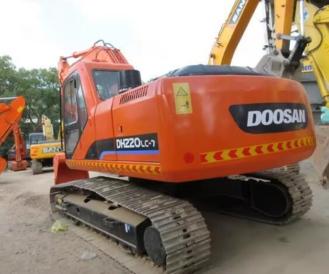 110KW DOOSAN DH220LC-7 22Ton Used Original 225 300 Hydraulic Digger with 110KW Engine