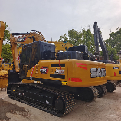 Used Sany SY215C Excavator Powerful Hydraulic Crawler Excavator with ISUZU Engine