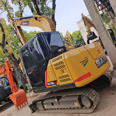Used SANYsy75c pro excavator with ORIGINAL Hydraulic Pump at and high work efficiency