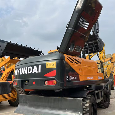 Used Hyundai 210w-9 Excavator 21 Ton 1.2M³ Bucket Capacity 35 Rated Speed Second Hand
