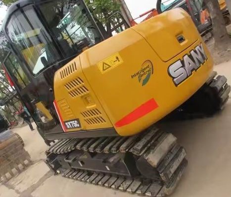 Used SANY SY75C Excavator with ISUZU AU-4LE2X Engine and Original Hydraulic Cylinder