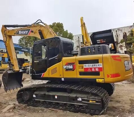 1.2CBM Bucket Capacity Original Hydraulic Cylinder Sany SY215C Used Crawler Excavator