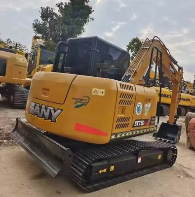 Used SANYsy75c pro excavator Used high work efficiency and ORIGINAL hydraulic valve