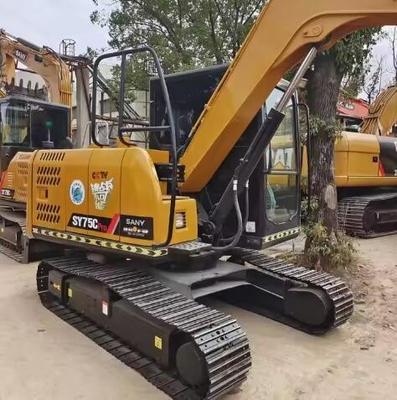 2022 Year Used SANY SY75C Excavator with High Work Efficiency and Original Construction