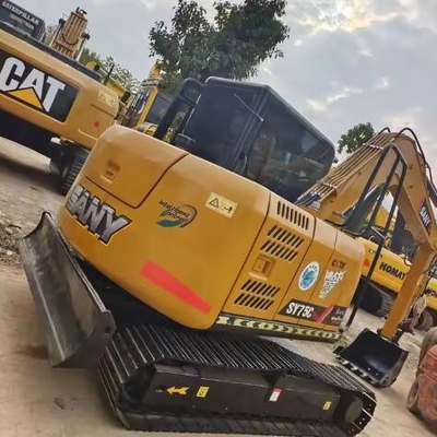 Used SANYsy75c Excavator with High Work Efficiency and ORIGINAL Hydraulic Cylinder