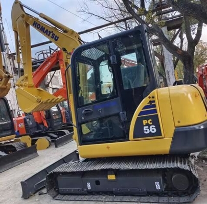 Used Komatsu PC56 Crawler Backhoe Excavator Guaranteed Performance and Reliability