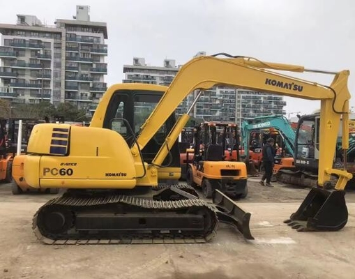 800 Working Hours Used Komatsu PC60-7 Crawler Excavator 6 Ton Small Digging Equipment