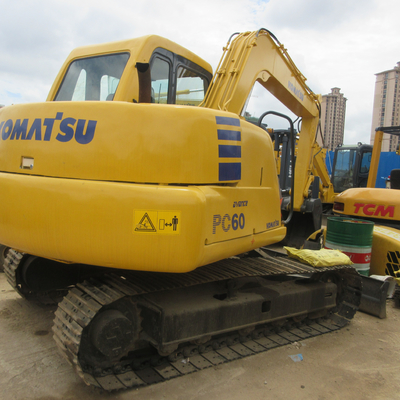 Japan Original Komatsu PC60-7 PC55MR Mini Excavator 20 Tons with 0.37CBM Bucket Capacity
