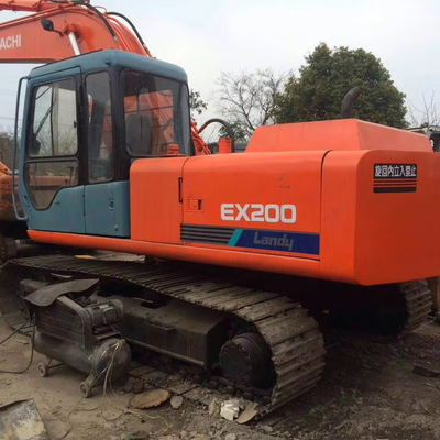 Used Hitachi EX200-1 Crawler Excavator ZX200-3 ZX200-5 EX120-3 in Shanghai ISUZU Engine