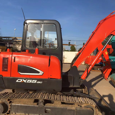 Doosan Dx55 5 Ton Mini Excavator Used with 1200 Working Hours and 0.21 Bucket Capacity